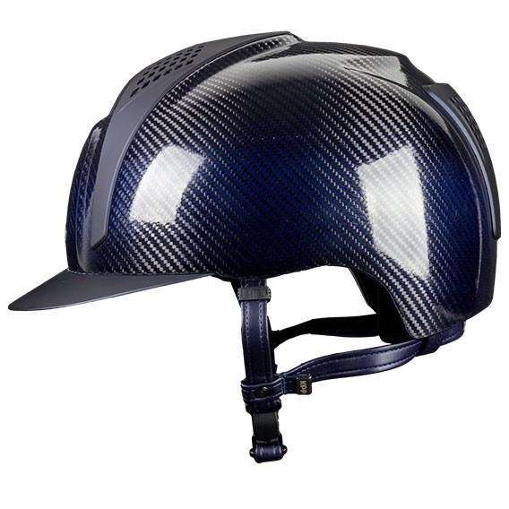 E-LIGHT Carbon Helmet - Shine Blue with 2 Matt Inserts by KEP