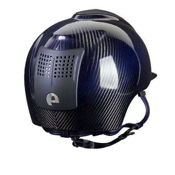 E-LIGHT Carbon Helmet - Shine Blue with 2 Matt Blue Inserts by KEP